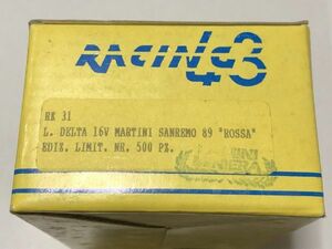 レーシング43/RACING43 1/43 ランチアデルタ 16V マルティーニ サンマリノ 89 500限定 RK31 メタルキット/管KT01