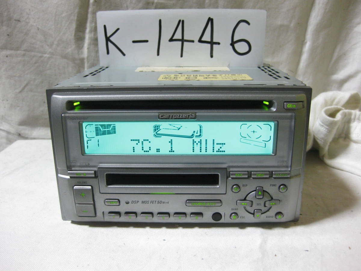 K-1446 Carrozzeria Carozzeria FH-P555MD MDLP 2D размер CD&MD панель неисправность товар 