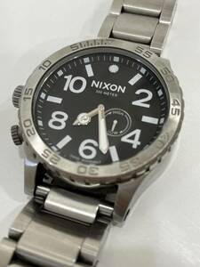 G「11751」NIXONニクソン51-30 メンズ腕時計 文字盤 ブラック