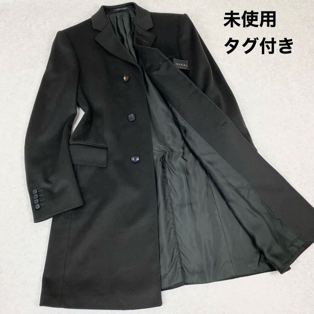 正規品販売! 6j4 GUCCI ヘリンボーン 肉厚 ダブルチェスターコート (M ...