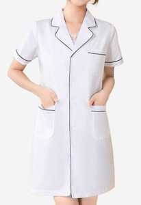 12-3 white garment nurse clothes nurse wear lady's short sleeves uniform shop member uniform One-piece Barber . beauty . nails salon klinik cosplay 