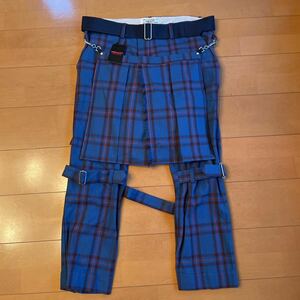 PEEL&LIFT Eliot tartan bondage trousers modern with kilt Eliot tartan check bo vintage pants unused goods 