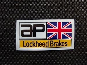 ★☆お宝ステッカー大放出!!★ap ロッキード ブレーキ★ap Lockheed Brakes★レーシング ステッカー★サイズ:約5.5㎝(縦)×10.3㎝(横)★☆a