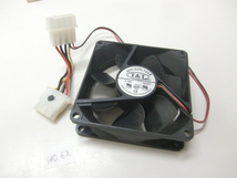 PCケースファン CPUファン T&T　MW-825L 12SⅡ DC12V 0.14A 8cm×8cm 高さ2.5cm 　クーラー 冷却装置　　No62_画像1