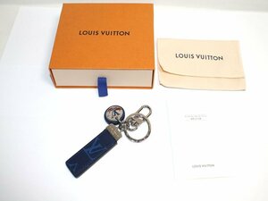 中古 LOUIS VUITTON ポルトクレ ネオ LV クラブ タイガ モノグラム コバルト M69324 青系 キーリング チャーム キーホルダー ルイヴィトン