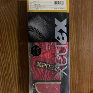 XANAX(ザナックス) 野球 バッティンググローブ 両手用 レット×ブラック L シープ素材