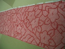 古布正絹絞りはぎれ紅色　103㎝　アンティーク昔着物リメイク古裂お細工小物手作り材料_画像2