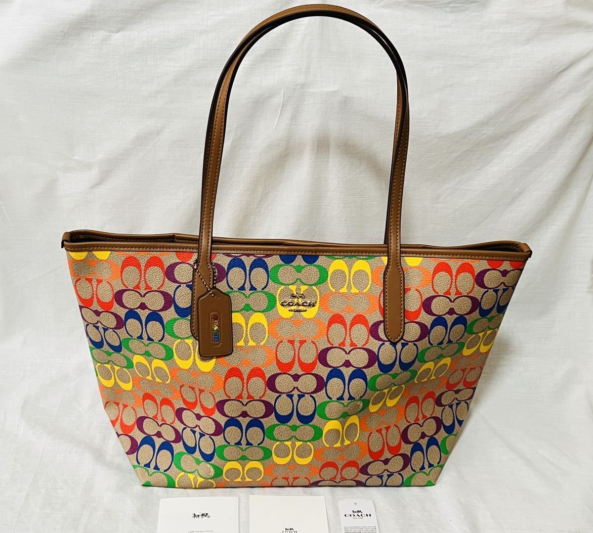美品 coach コーチ 1671 モリー レザー トートバッグ A4収納可 黒