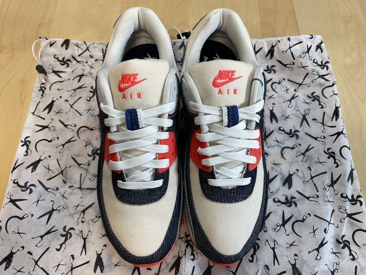 NIKE AIR MAX 90 インフラレッド ビンテージカスタム☆未使用 メンズ