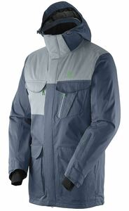 送料無料！新品未使用 サロモン salomon スキー スノボ ジャケット SASHAY 2L JACKET BLUE GRIS Lサイズ