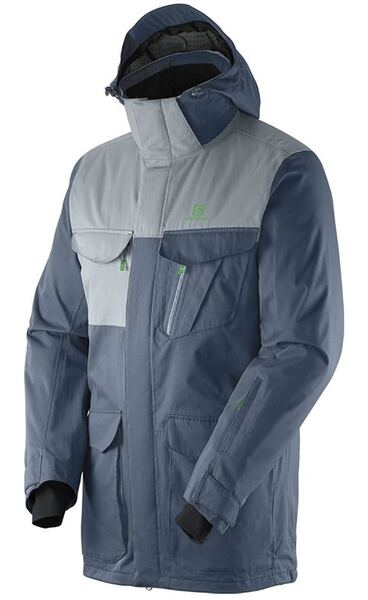 送料無料!新品未使用 サロモン salomon スキー スノボ ジャケット SASHAY 2L JACKET BLUE GRIS Lサイズ