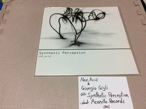Nax_Acid & Giergio Gigli title Synthetic Perception lable Aconito Records used record 