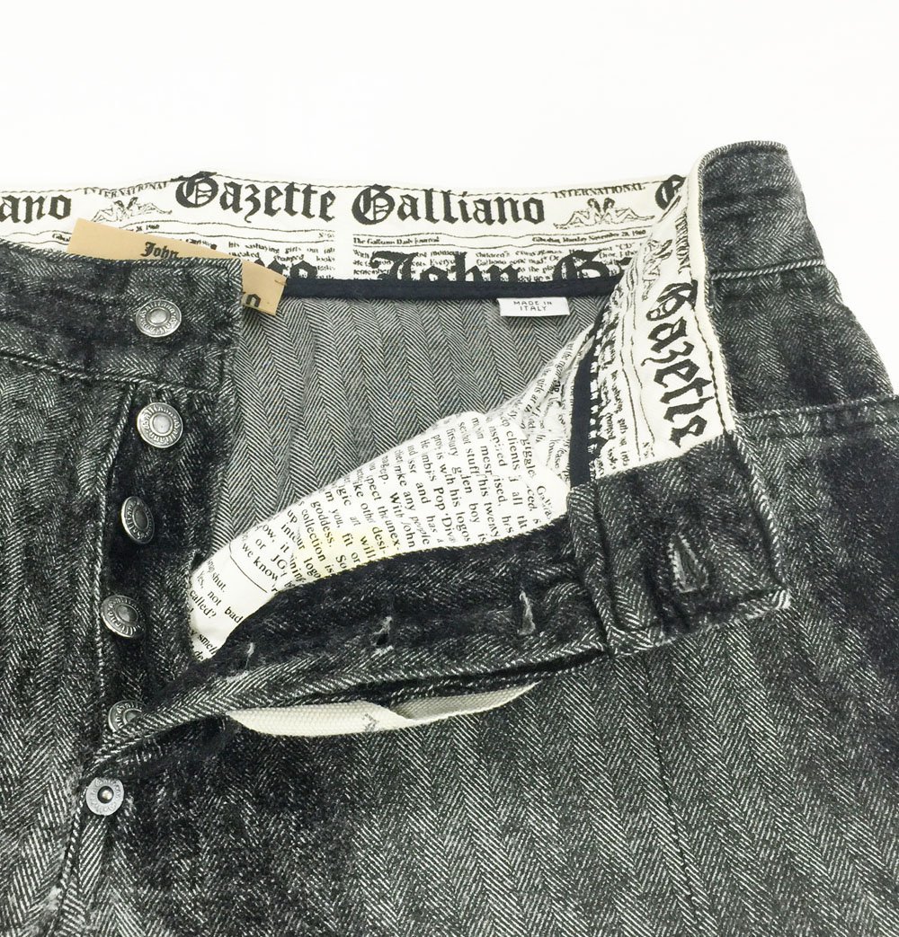 John galliano ジョンガリアーノ バナナデニム パンツ-