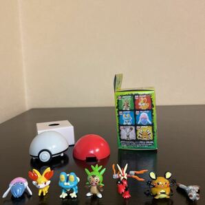 けしポケ XY 第1弾 全7種 中古品 シークレット メガバシャーモ 御三家 フォッコ ケロマツ ハリマロン 他 フィギュア ポケモンの画像2