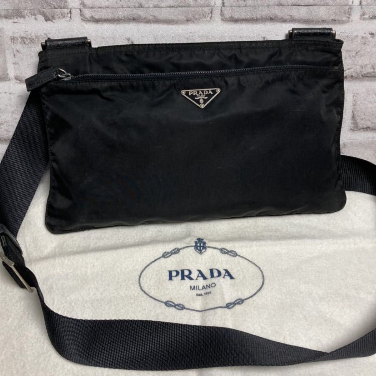 超歓迎 ギャラ付き PRADA polene チェーンバッグ プラダ B4827 TESSUTO
