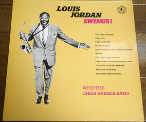 Louis Jordan With The Chris Barber Band - LP/Fifty Cents,No Chance Blues,Jazz Lips,Choo Choo Ch Boogie,Black Lion - BLP 30175,1976