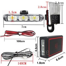 車やトラック用のled付きワイヤレスリモコン付き警察ライト,車やトラック用の12vfso点滅ストロボ,緊急ストロボ,4x3_画像4