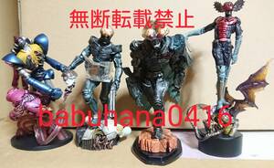 即決■開封美品■SIC匠魂 ハカイダー黒 ガッタイダー グランゼル ザビタン■4種セット■赤白ブルーシルバー バイク アクマイザー3