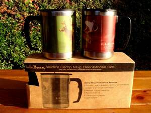 入手困難★廃盤★デッドストック【L.L.Bean】お宝★エルエルビーン★Wild Life Camp Mug ２個Set★稀少デザイン♪