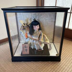 五月人形　初陣　吉徳大光　木製　人形ケース　特選　日本人形　端午の節句　武者人形　市松人形