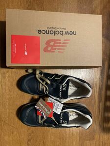 新品未使用 26.5cm UK製 LIMITED EDITION NEW BALANCE LM576UK SHI NAVYレザー 限定 M576 イギリス 英国製 ネイビー 紺 ニューバランス