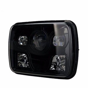  vehicle inspection correspondence! 1 piece black LED projector head light ZRX400 ZRX1100 ZRX1200daegGPZ900R Ninja Z1000R GPz1100 rectangle angle eyes all-purpose 