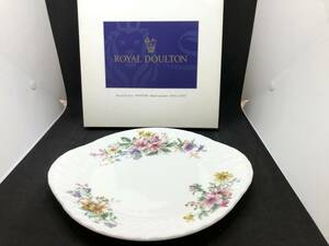  unused storage goods *ROYAL DOULTON Royal Doulton *ARCADIAa LUKA tia. round shape oval plate diameter approximately 27.5cm