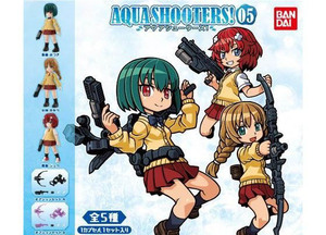 f アクアシューターズ AQUA SHOOTERS 05 全5種 斎藤みづき 小林ゆかり 霧島ジュリ オプションセットA オプションセットB ガシャポン ガチャ