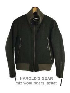 TK 素敵なヘリンボーンツイード＆ハの字ジップ 秀逸デザイン!! HAROLD‘S GEAR ジャケット ハロルズギア