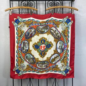 HERMES CARRES90 L'ENTENTE CORDIALE LARGE SIZE SILK 100% SCARF MADE IN FRANCE/エルメスカレ90シルク100%大判スカーフ(仏英同盟)