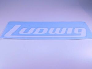 Ludwig ステッカー ホワイト 大 表張り #USTICKER-LUDWIGN-WHLU