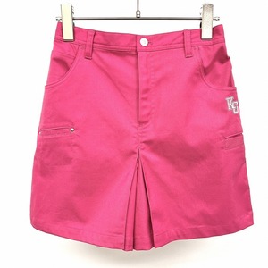 kissmark Golf kiss mark Golf S женский юбка-брюки брюки талия резина Logo вышивка полиэстер × искусственный шелк × полиуретан розовый 