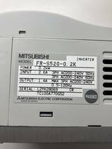 MITSUBISHI FREQROL-S500 INVERTER FR-S520-0.2k 三菱電機　インバータ_画像2