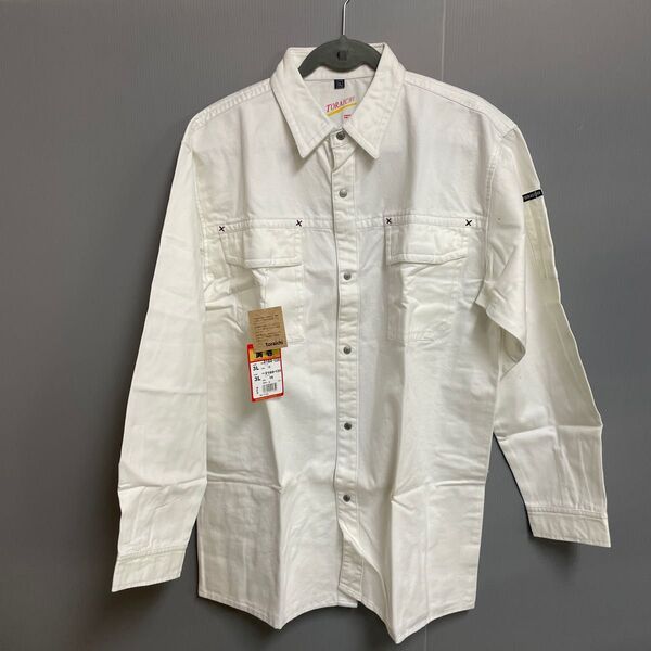 寅壱 2160-125 長袖シャツ size 3L color ホワイト