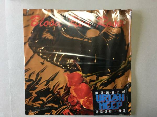 URIAH HEEP BLOOD RED ROSE　UK盤　パッチ　新品　