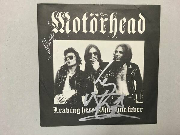 MOTORHEAD LEAVING HERE UK盤　レミー　ワーゼルサイン付き