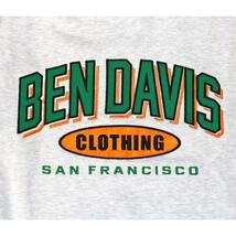 新品タグ付き　定価6600円　Lサイズ【BEN DAVIS(ベンデイビス)】ATHLETIC CREW SWEAT / カレッジロゴ クルーネックスウェット_画像3