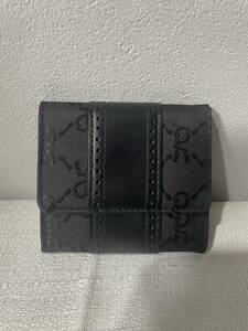  unused with translation Roberta di Camerino Roberta purse change purse . black Logo original leather 