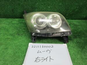 ムーヴ DBA-L175S 右ヘッドライト HID カスタムXリミテッド 205234