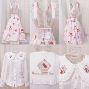 アマベル　Buffet de Fraises ピンク ブラウスセット Angelic Pretty ジャンパースカート