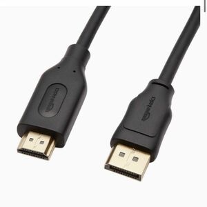 Amazonベーシック DisplayPort HDMI ケーブル 1.8m ハイスピードHDMIケーブル USB HDMI変換