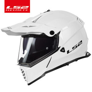 バイクヘルメット LS2-436オフロード ヘルメット モトクロス ヘルメット ダブルシールド 開閉式インナーサンバイザー採用色：G サイズ :XXL