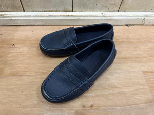 ☆POLO RALPH LAUREN/ポロラルフローレン ローファー size14cm キッズ ボーイズ ネイビー フォーマル 古着 used☆