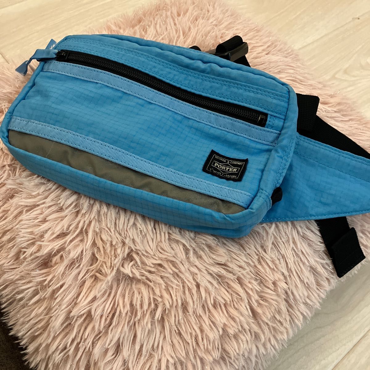 希少 stussy×porter コラボ 日本製 ウエストバッグ ウエストポーチ