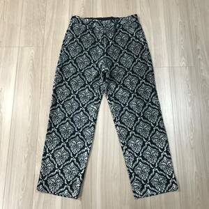 ほぼ新品Mr. MISTER GENTLEMAN DAMASK TROSERS PANTSミスタージェントルマン ダマスク ワイドトラウザーズ ジャガード パンツ スラックス