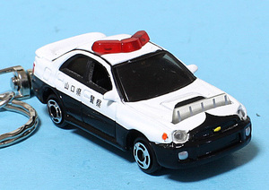 ☆SUBARU IMPREZA WRX☆スバル インプレッサ WRX☆GD系☆山口県警察☆高速隊パトカー☆警察車両☆ミニカー☆キーホルダー・アクセサリー☆