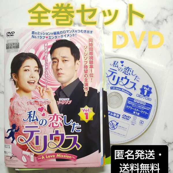 ソ・ジソブ★チョン・インソン『私の恋したテリウス~A Love Mission~』レンタル落ちDVD★全巻★韓国ドラマ