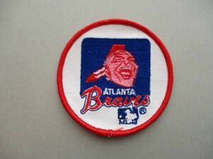 90s MLB『BRAVES』アトランタ・ブレーブス ベースボール ワッペン/ビンテージ刺繍BASE BALLメジャーリーグPatchアップリケ野球パッチ V141