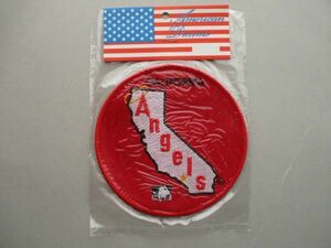 90s MLB『ANGELS』ロサンゼルス エンゼルス ベースボール大判ワッペン/A大谷翔平ビンテージBASE BALLメジャーリーグPatch野球パッチ V141