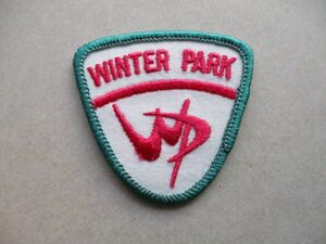80s WINTER PARKスキー場 ワッペン/リゾートCOLORADOビンテージpatchスキーヤーvintageスキーUSAパッチUSアメリカSKIコロラド V139